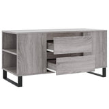 Tavolino Salotto Grigio Sonoma 102x44,5x50 cm Legno Multistrato