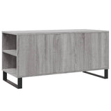 Tavolino Salotto Grigio Sonoma 102x44,5x50 cm Legno Multistrato