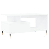 Tavolino da Salotto Bianco 90x49x45 cm in Legno Multistrato