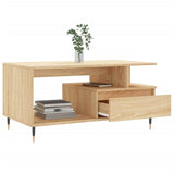 Tavolino da Salotto Rovere Sonoma 90x49x45 cm Legno Multistrato