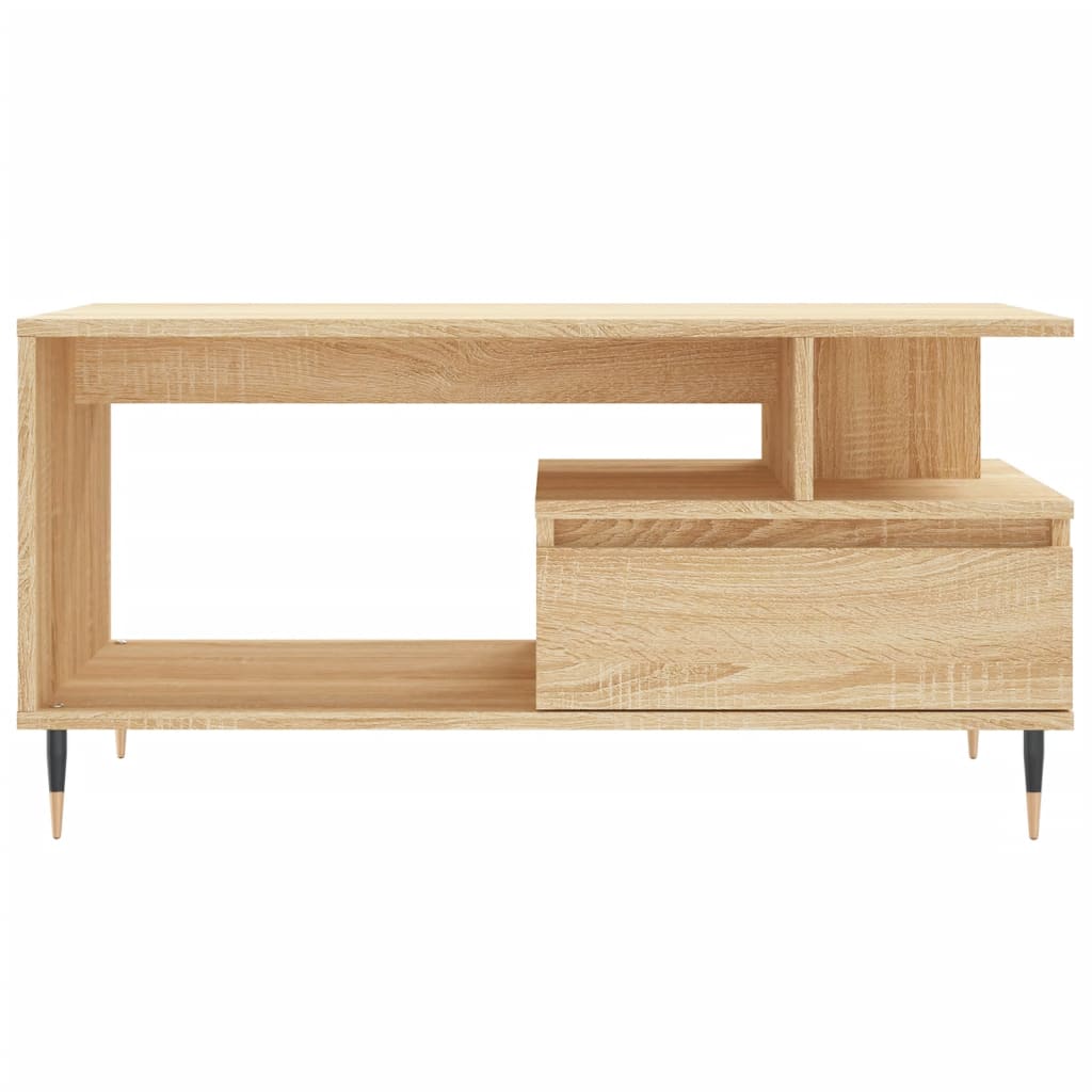 Tavolino da Salotto Rovere Sonoma 90x49x45 cm Legno Multistrato