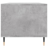 Tavolino Salotto Grigio Cemento 90x49x45 cm Legno Multistrato