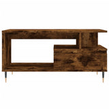 Tavolino da Salotto Rovere Fumo 90x49x45 cm Legno Multistrato