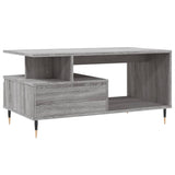 Tavolino da Salotto Grigio Sonoma 90x49x45 cm Legno Multistrato