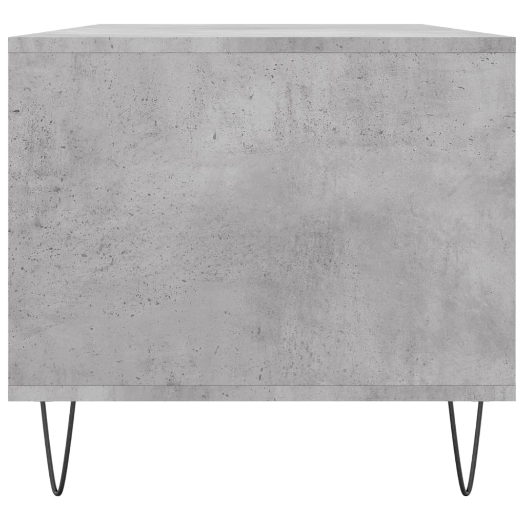 Tavolino Salotto Grigio Cemento 90x49x45 cm Legno Multistrato