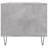 Tavolino Salotto Grigio Cemento 90x49x45 cm Legno Multistrato