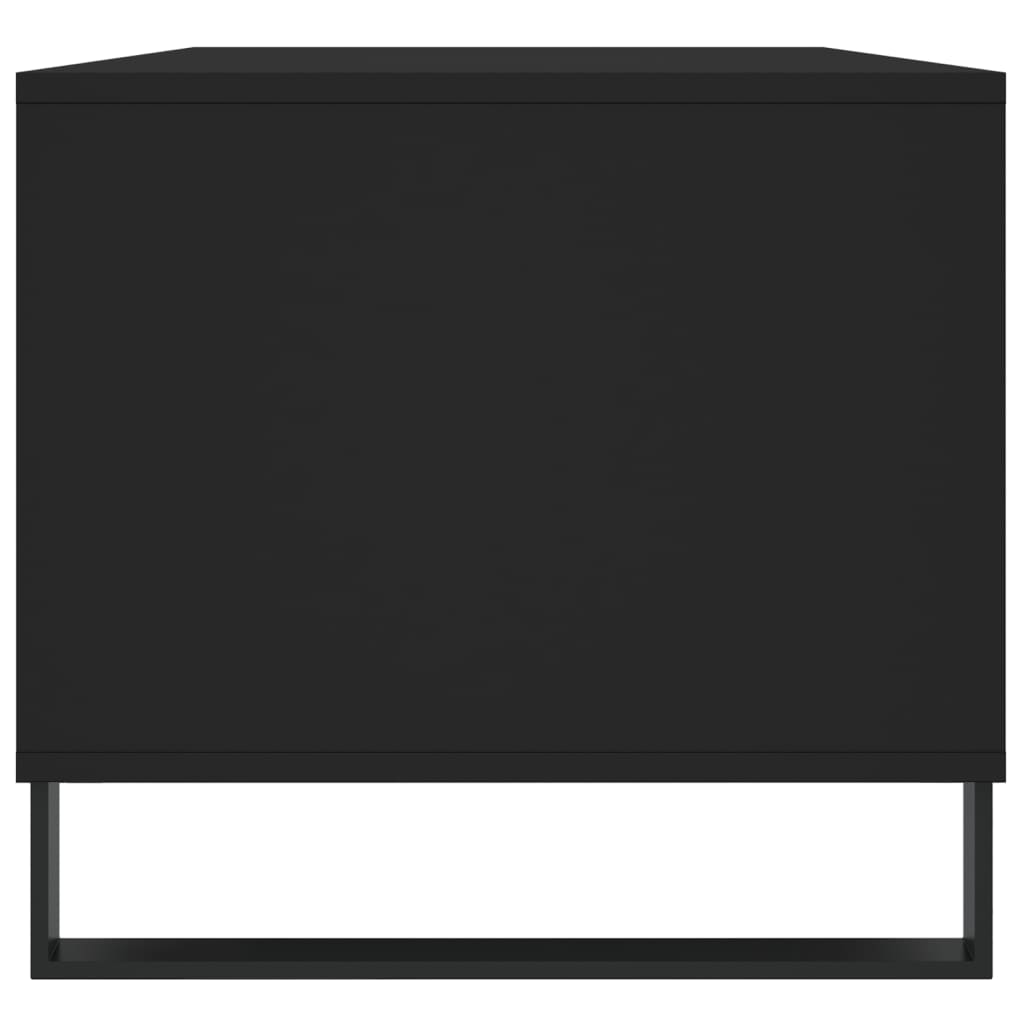 Tavolino da Salotto Nero 90x49x45 cm in Legno Multistrato