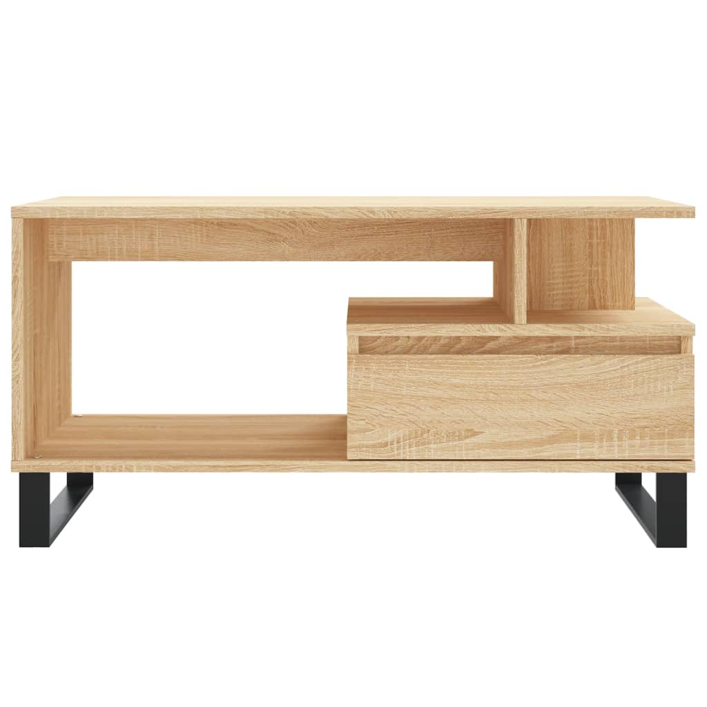 Tavolino da Salotto Rovere Sonoma 90x49x45 cm Legno Multistrato