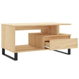 Tavolino da Salotto Rovere Sonoma 90x49x45 cm Legno Multistrato