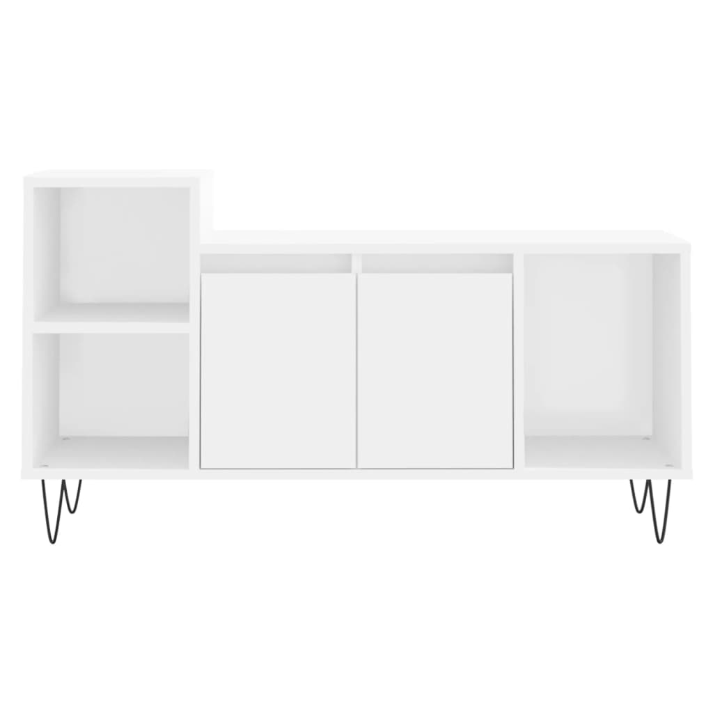 Mobile Porta TV Bianco 100x35x55 cm in Legno Multistrato