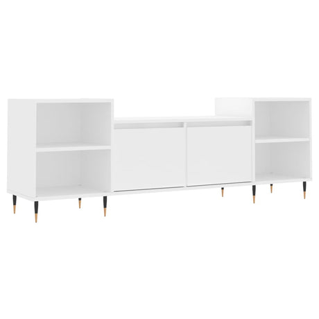 Mobile Porta TV Bianco 160x35x55 cm in Legno Multistrato