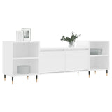 Mobile Porta TV Bianco 160x35x55 cm in Legno Multistrato