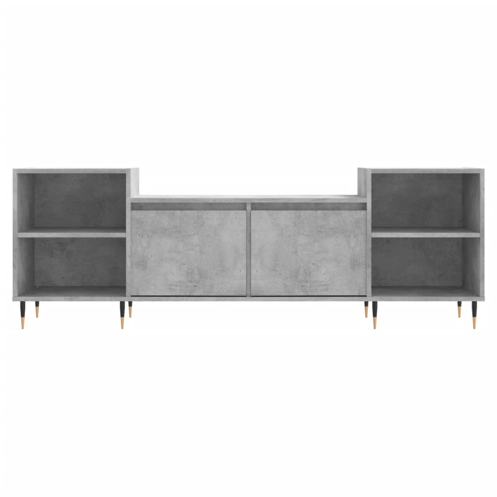 Mobile per TV Grigio Cemento 160x35x55 cm Legno Multistrato