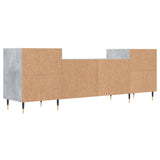 Mobile per TV Grigio Cemento 160x35x55 cm Legno Multistrato