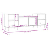 Mobile per TV Grigio Cemento 160x35x55 cm Legno Multistrato