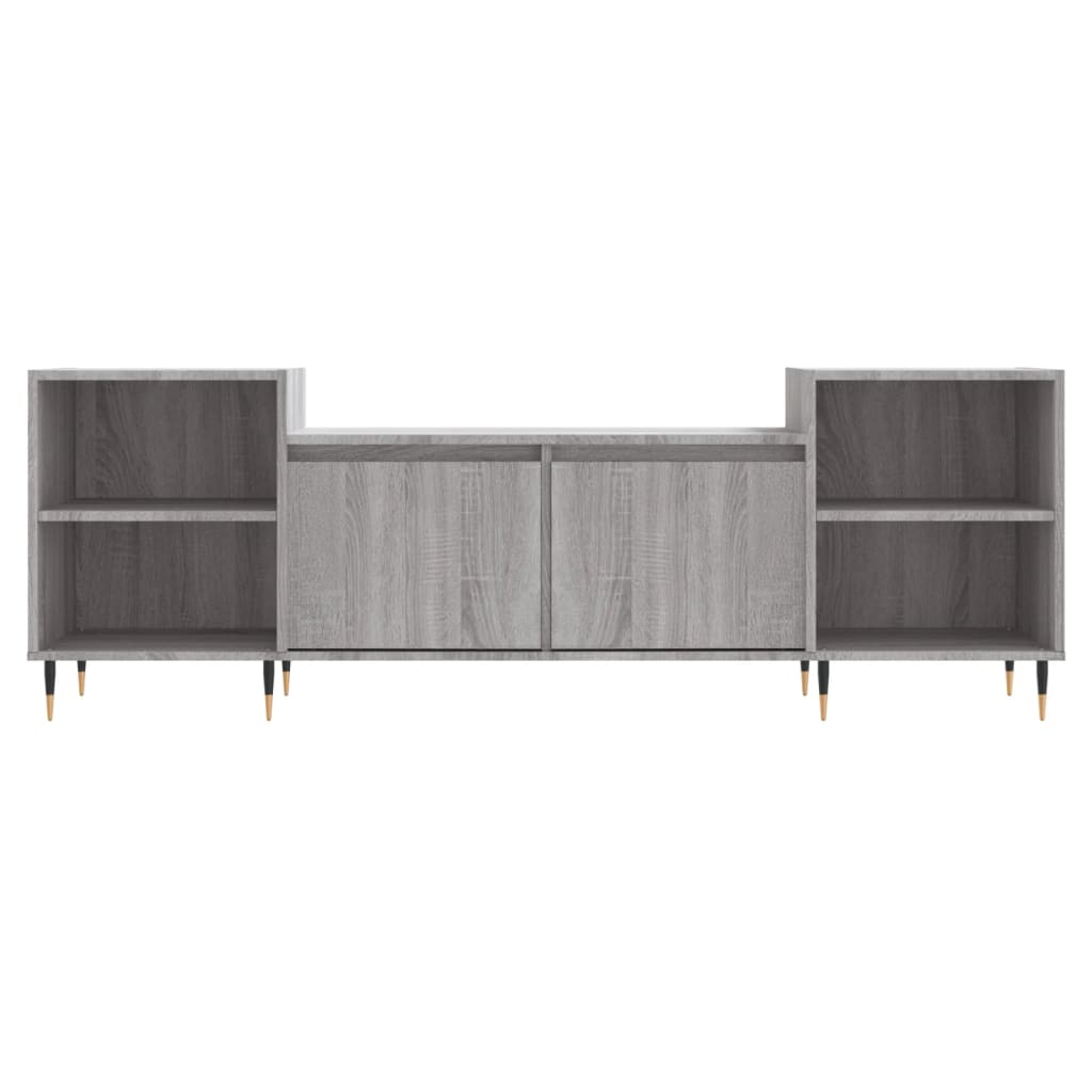 Mobile TV Grigio Sonoma 160x35x55 cm in Legno Multistrato