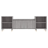 Mobile TV Grigio Sonoma 160x35x55 cm in Legno Multistrato