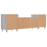 Mobile TV Grigio Sonoma 160x35x55 cm in Legno Multistrato