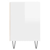 Mobile Porta TV Bianco Lucido 160x35x55 cm in Legno Multistrato