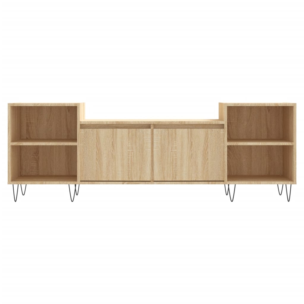 Mobile Porta TV Rovere Sonoma 160x35x55 cm Legno Multistrato