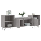 Mobile TV Grigio Sonoma 160x35x55 cm in Legno Multistrato