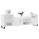 Mobile Porta TV Bianco 160x35x55 cm in Legno Multistrato