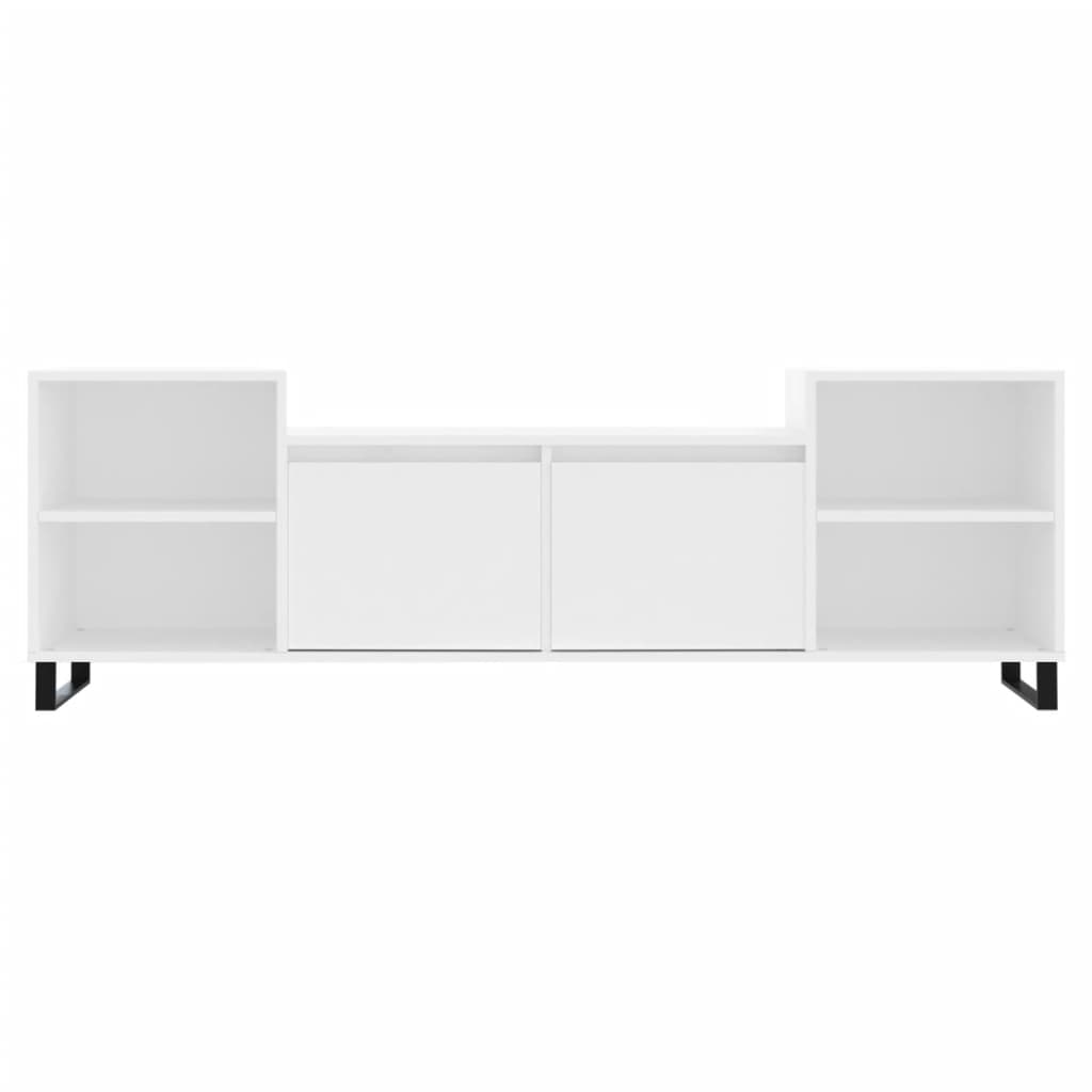 Mobile Porta TV Bianco 160x35x55 cm in Legno Multistrato