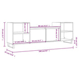 Mobile Porta TV Bianco 160x35x55 cm in Legno Multistrato