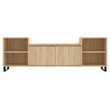 Mobile Porta TV Rovere Sonoma 160x35x55 cm Legno Multistrato