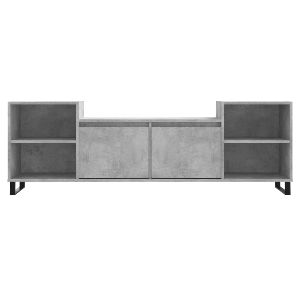 Mobile per TV Grigio Cemento 160x35x55 cm Legno Multistrato