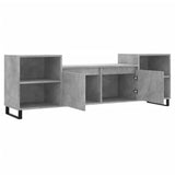 Mobile per TV Grigio Cemento 160x35x55 cm Legno Multistrato