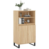 Credenza Rovere Sonoma 60x36x110 cm in Legno Multistrato