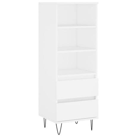 Credenza Bianco 40x36x110 cm in Legno Multistrato