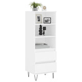 Credenza Bianco 40x36x110 cm in Legno Multistrato