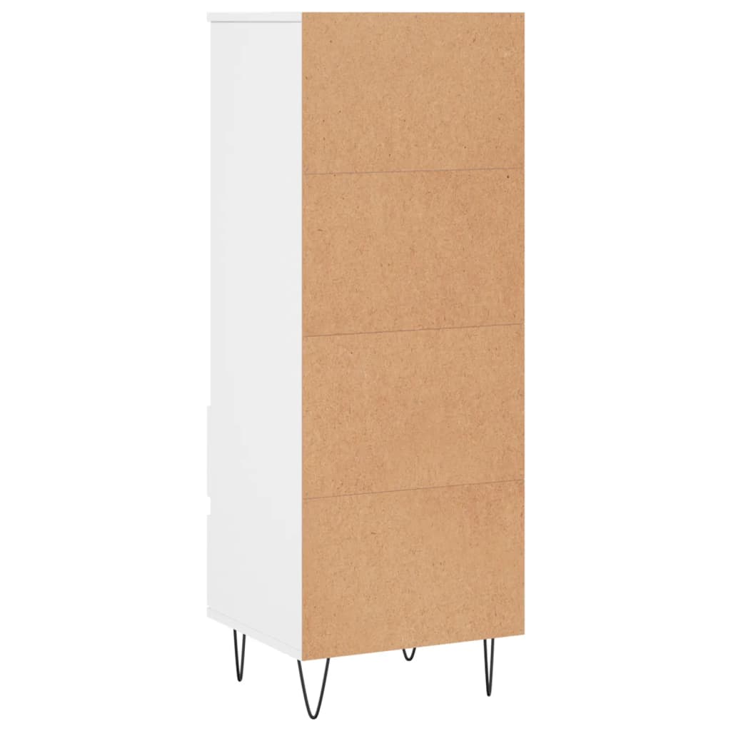 Credenza Bianco 40x36x110 cm in Legno Multistrato