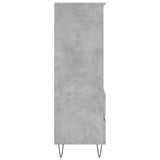 Credenza Grigio Cemento 40x36x110 cm in Legno Multistrato