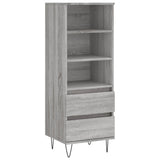 Credenza Grigio Sonoma 40x36x110 cm in Legno Multistrato