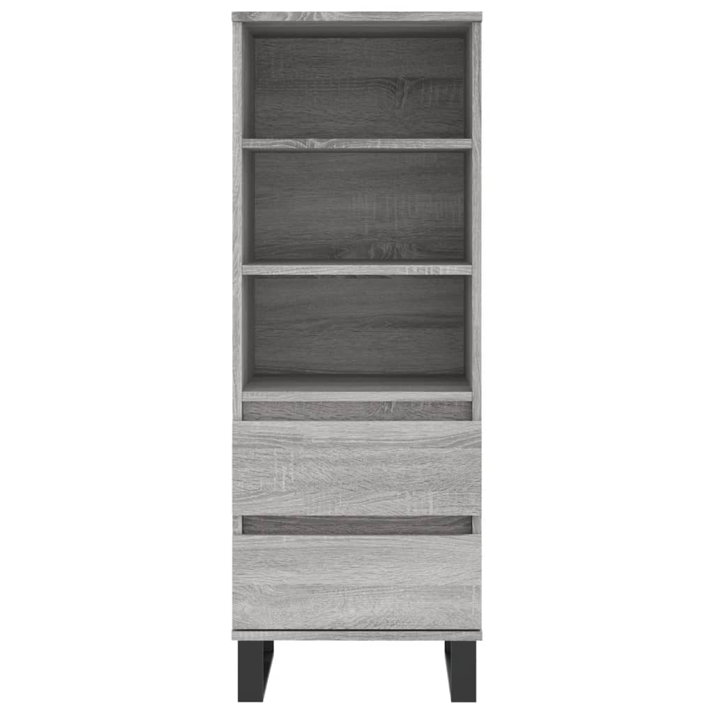 Credenza Grigio Sonoma 40x36x110 cm in Legno Multistrato