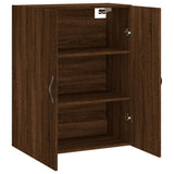 Mobile a Parete Rovere Marrone 69,5x34x90 cm Legno Multistrato