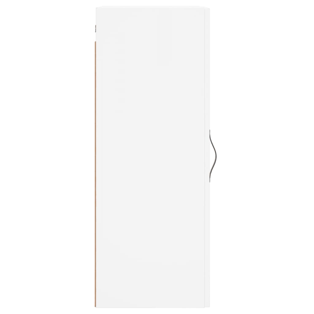 Mobile a Parete Bianco 34,5x34x90 cm in Legno Multistrato