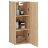 Mobile a Parete Rovere Sonoma 34,5x34x90 cm Legno Multistrato