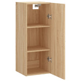 Mobile a Parete Rovere Sonoma 34,5x34x90 cm Legno Multistrato