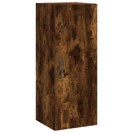 Mobile a Parete Rovere Fumo 34,5x34x90 cm in Legno Multistrato