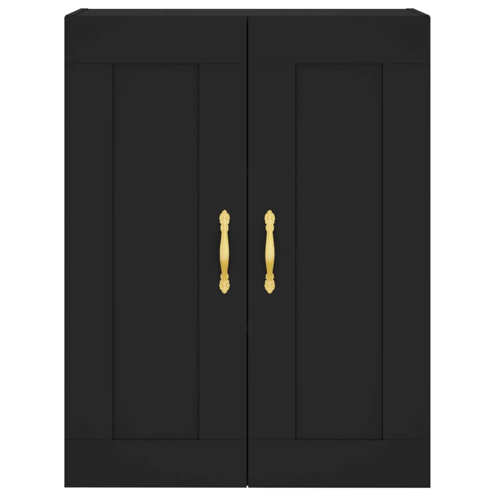 Mobile a Parete Nero 69,5x34,90 cm in Legno Multistrato