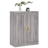 Mobile a Parete Grigio Sonoma 69,5x34x90 cm Legno Multistrato