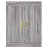 Mobile a Parete Grigio Sonoma 69,5x34x90 cm Legno Multistrato