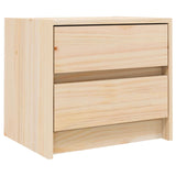 Comodini 2 pz 40x31x35,5 cm in Legno Massello di Pino