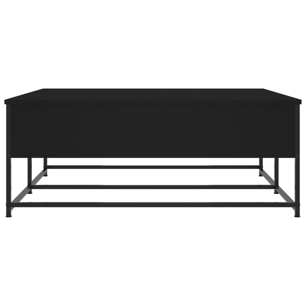 Tavolino da Salotto Nero 100x99x40 cm in Legno Multistrato