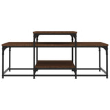 Tavolino Salotto Rovere Marrone 102x60x45cm Legno Multistrato