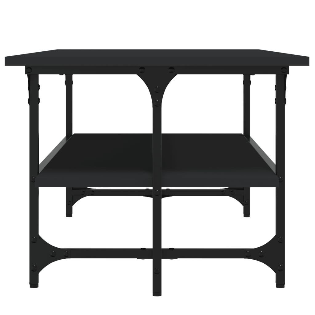 Tavolino Salotto Nero 100x50x40cm Legno Multistrato